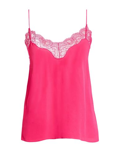 Woman Top Magenta Size 2 Viscose, Polyamide