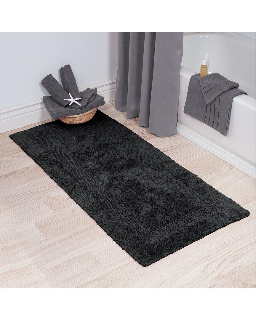 Cotton Plush Reversible Long Bath Mat