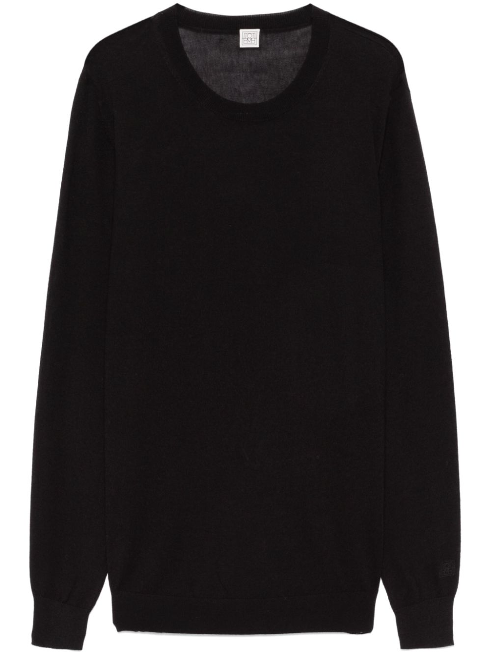 Fine-knit sweater - Black