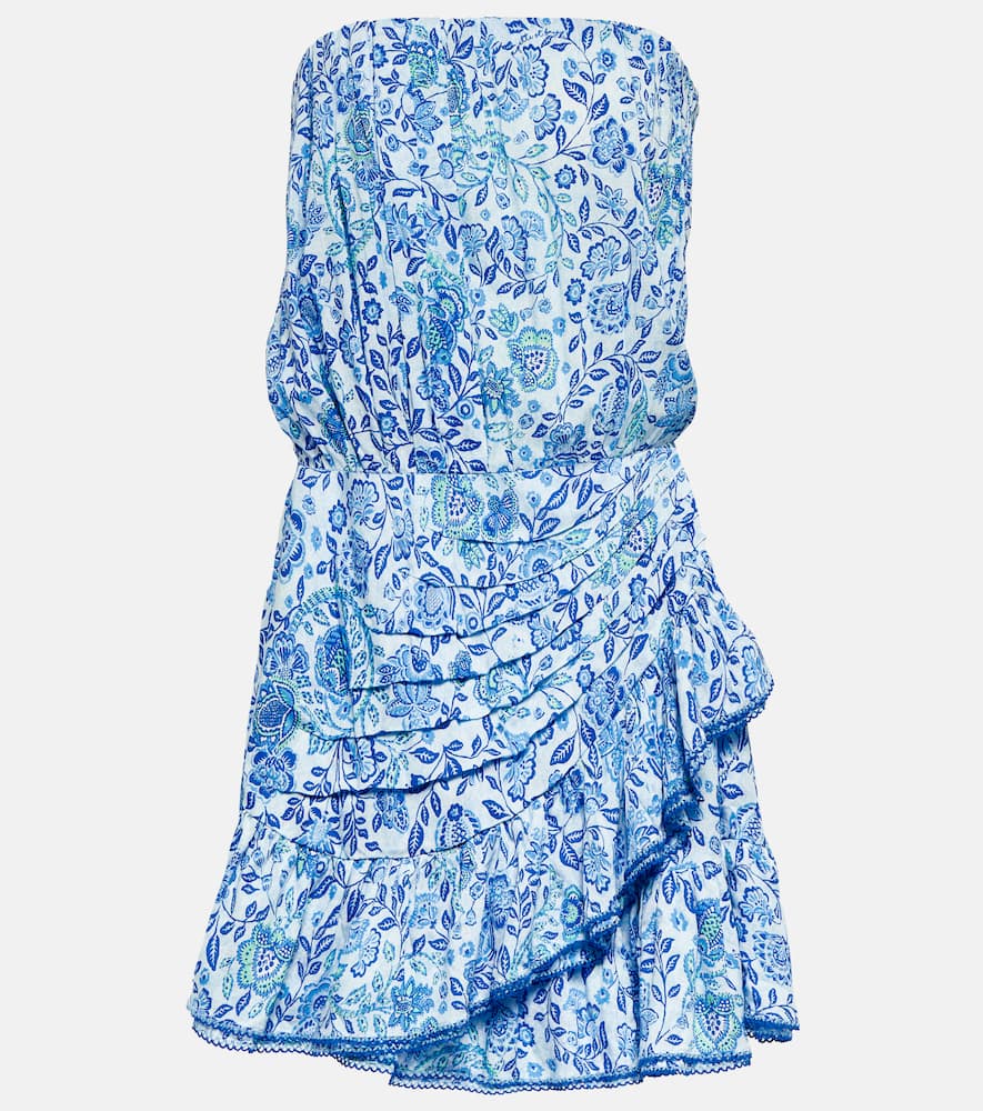 Ambra floral bandeau minidress