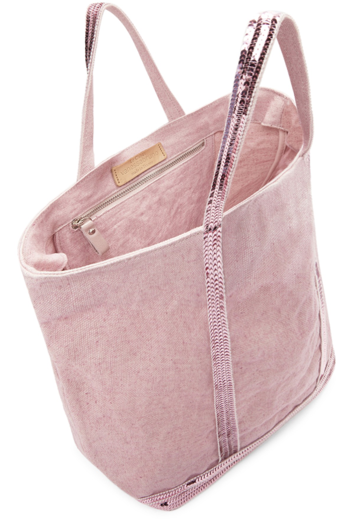 Linen M cabas tote