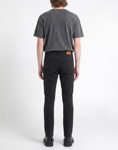 Man Pants Black Size 28 Cotton, Elastane