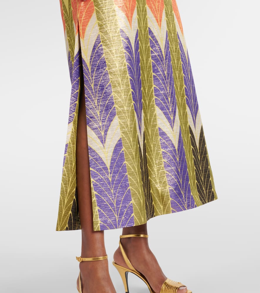 Voyage Imaginaire lamé maxi dress