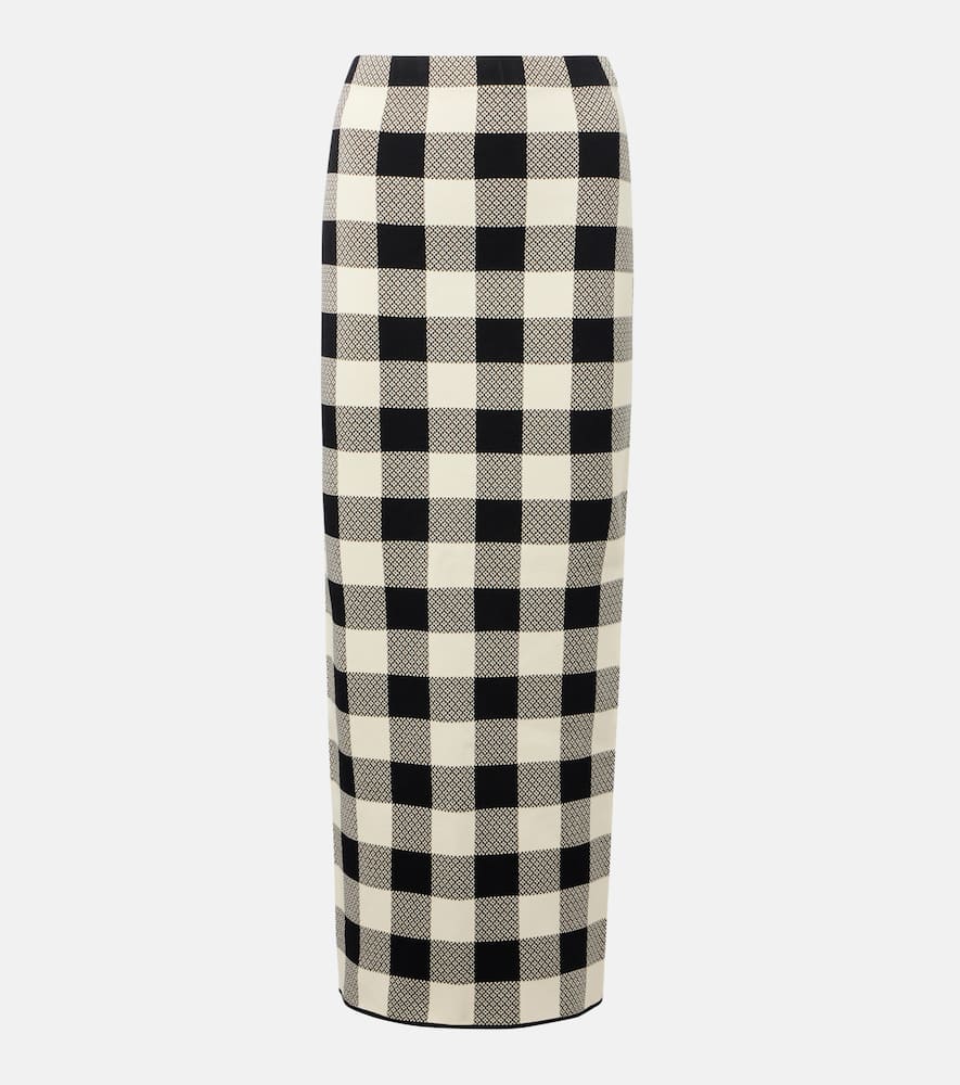 Pippa checked maxi skirt