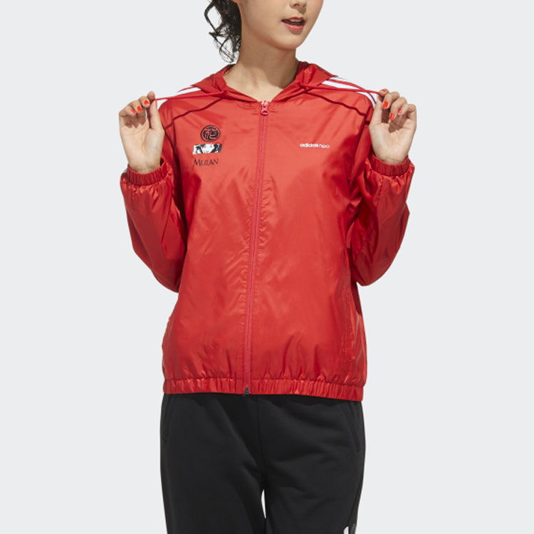 (WMNS) neo x Hua Mulan Printing Jacket Red