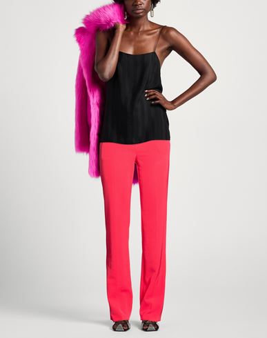 Woman Pants Red Size 6 Polyester, Elastane