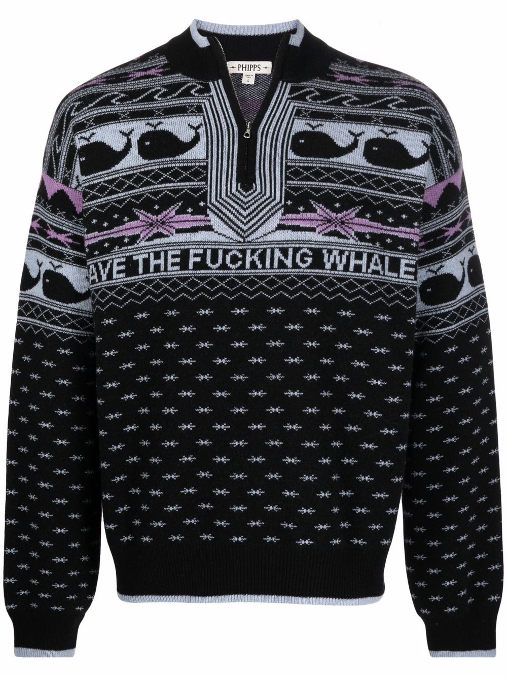 Save The Whales jumper - Black