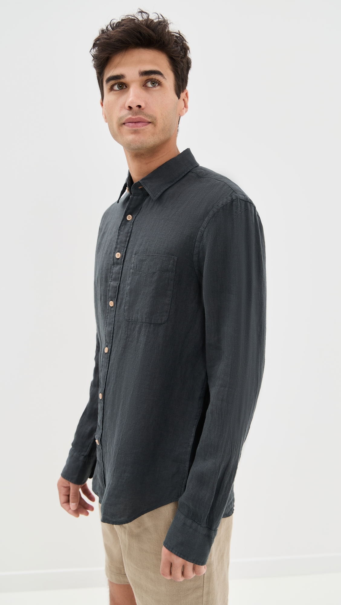 Laguna Linen Shirt Washed Black 