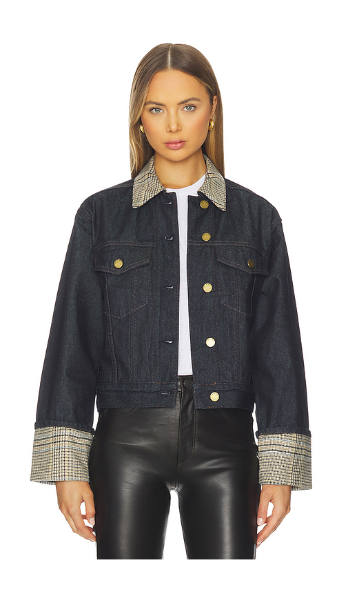 Rag & Bone Harriet Denim Trucker Jacket in Blue. S. Also in L