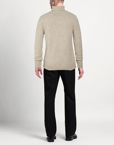 Man Turtleneck Beige Size 40 Baby alpaca wool, Merino Wool