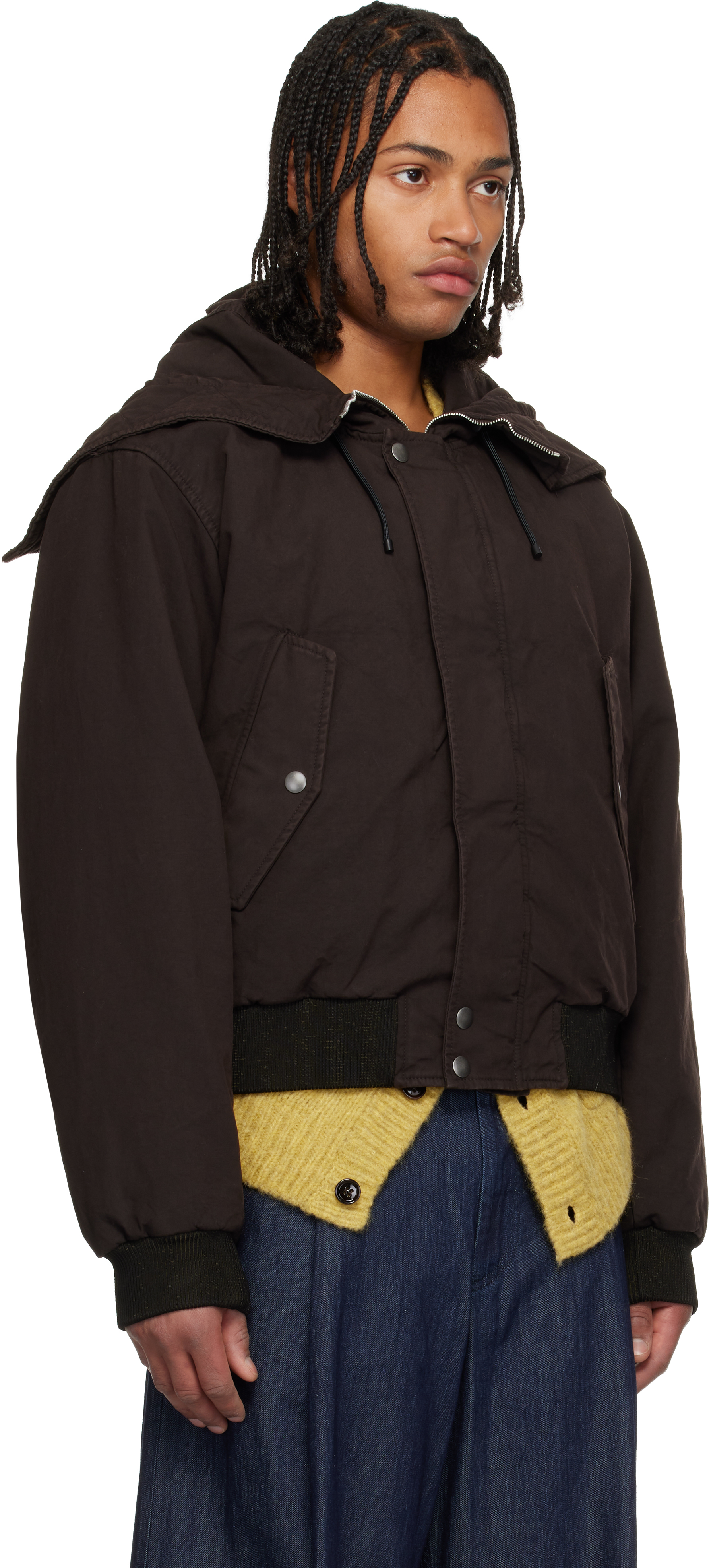 Brown Garment-Dyed Jacket