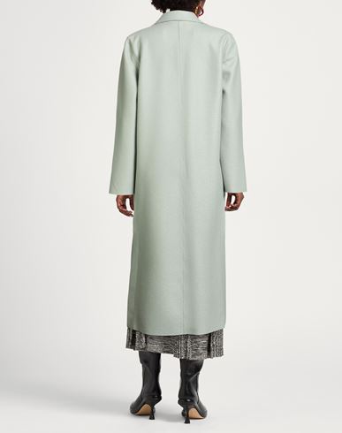 Woman Overcoat & Trench Coat Sage green Size 4 Virgin Wool