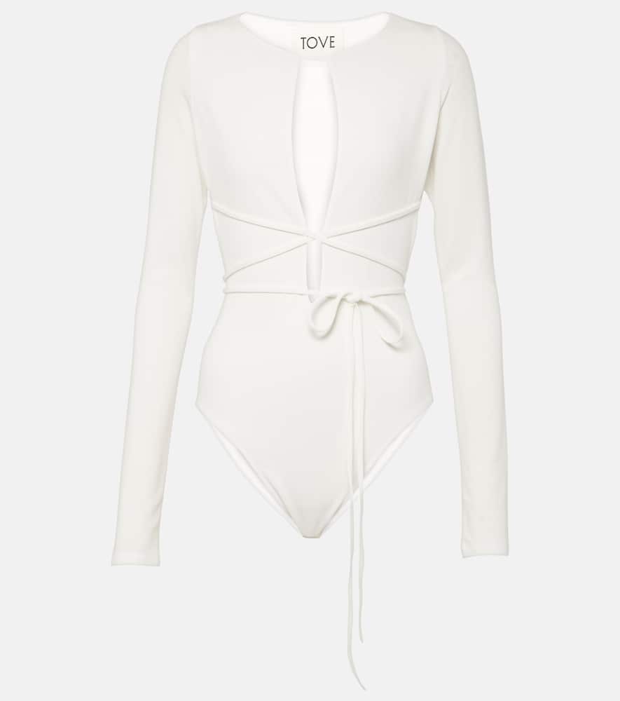 Jennifer cutout crêpe jersey bodysuit