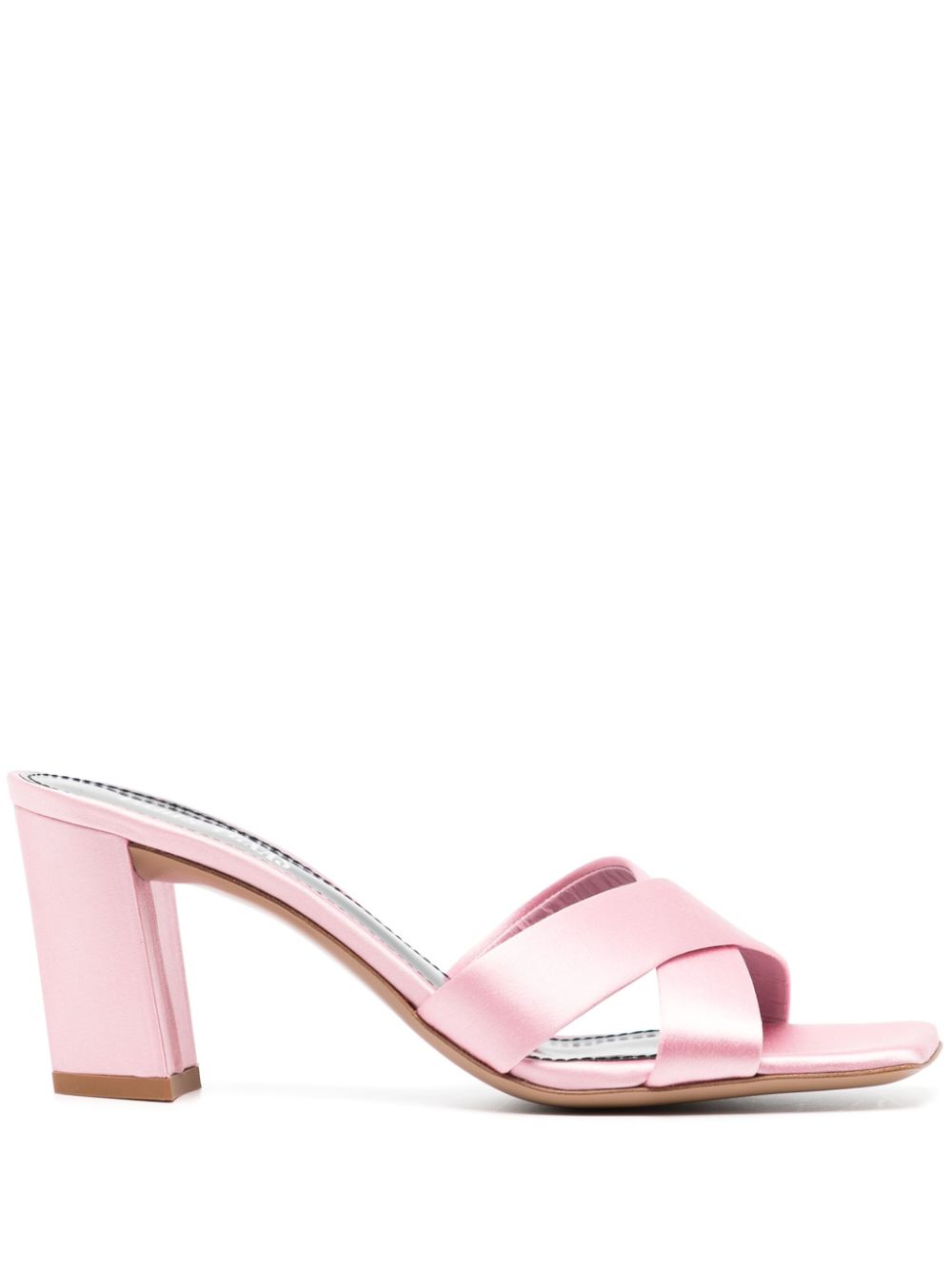 Dafne 80mm satin mules - Pink