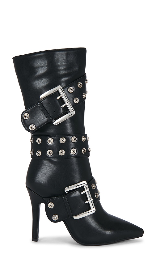 NIIHAI Slouch Buckle Boot in Black. 36. Also , 38, 39, 40