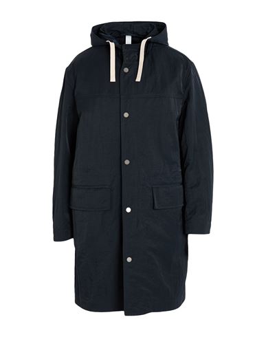 Teknosartorial Man Overcoat & Trench Coat Midnight blue Size 38 Polyamide