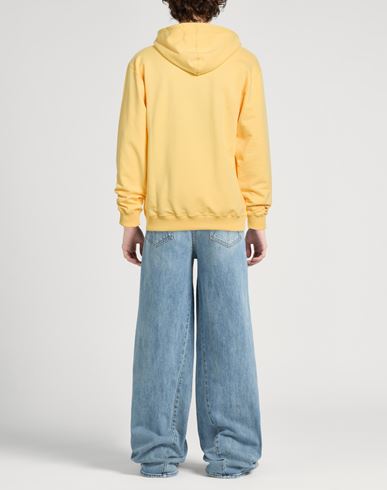 Man Sweatshirt Yellow Size L Cotton