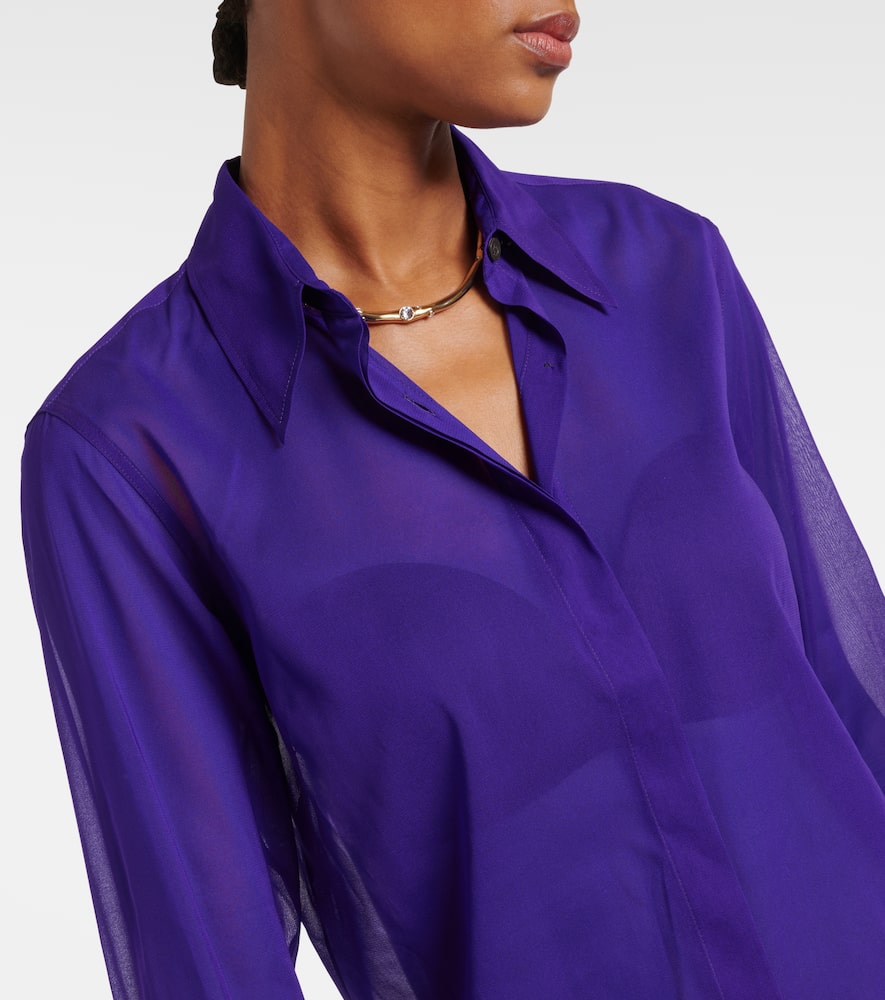 Silk-blend shirt