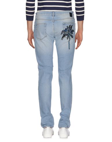 Man Jeans Blue Size 38 Cotton, Elastane, Viscose, Polyester, Polyurethane
