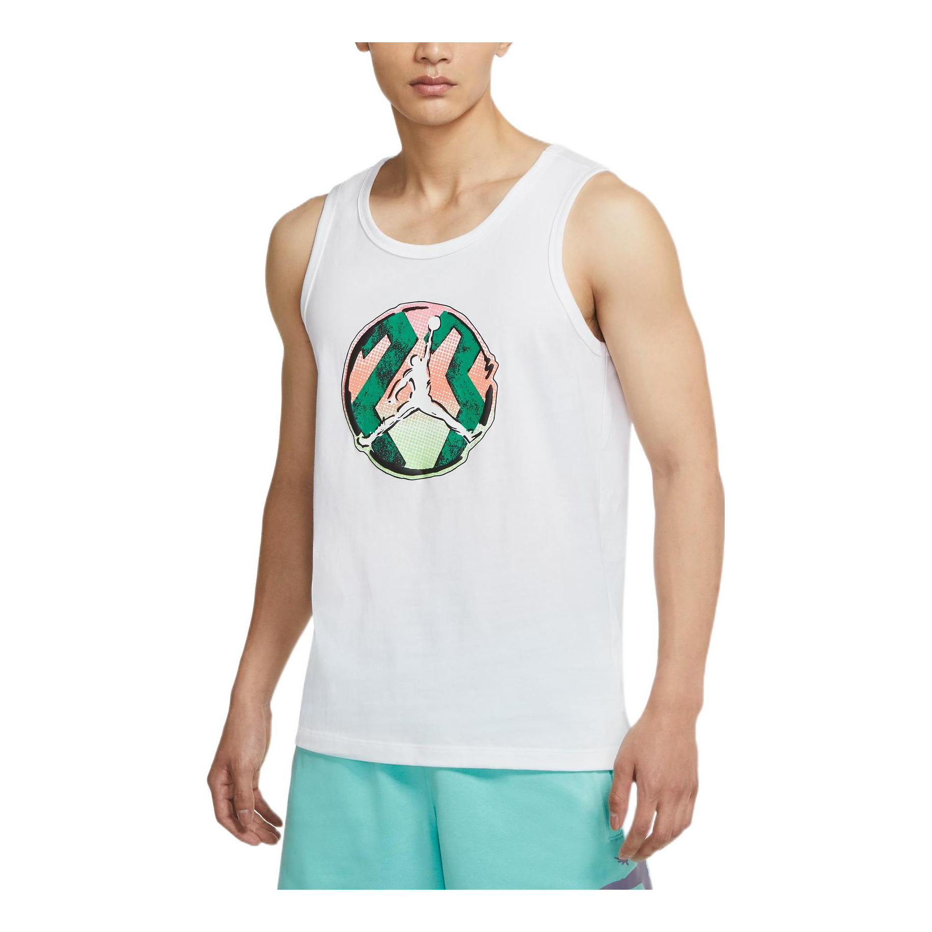 Men's Air SS22 Logo Pattern Printing Sports Vest White