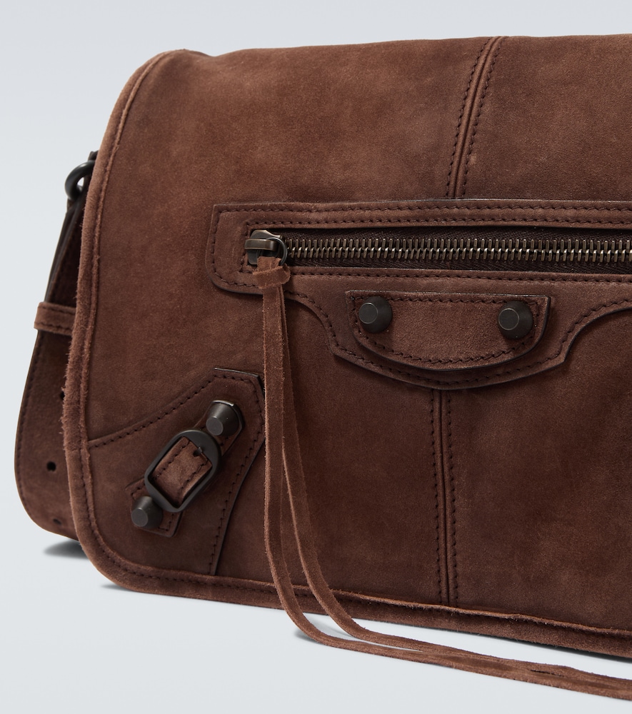 Le City Small suede messenger bag