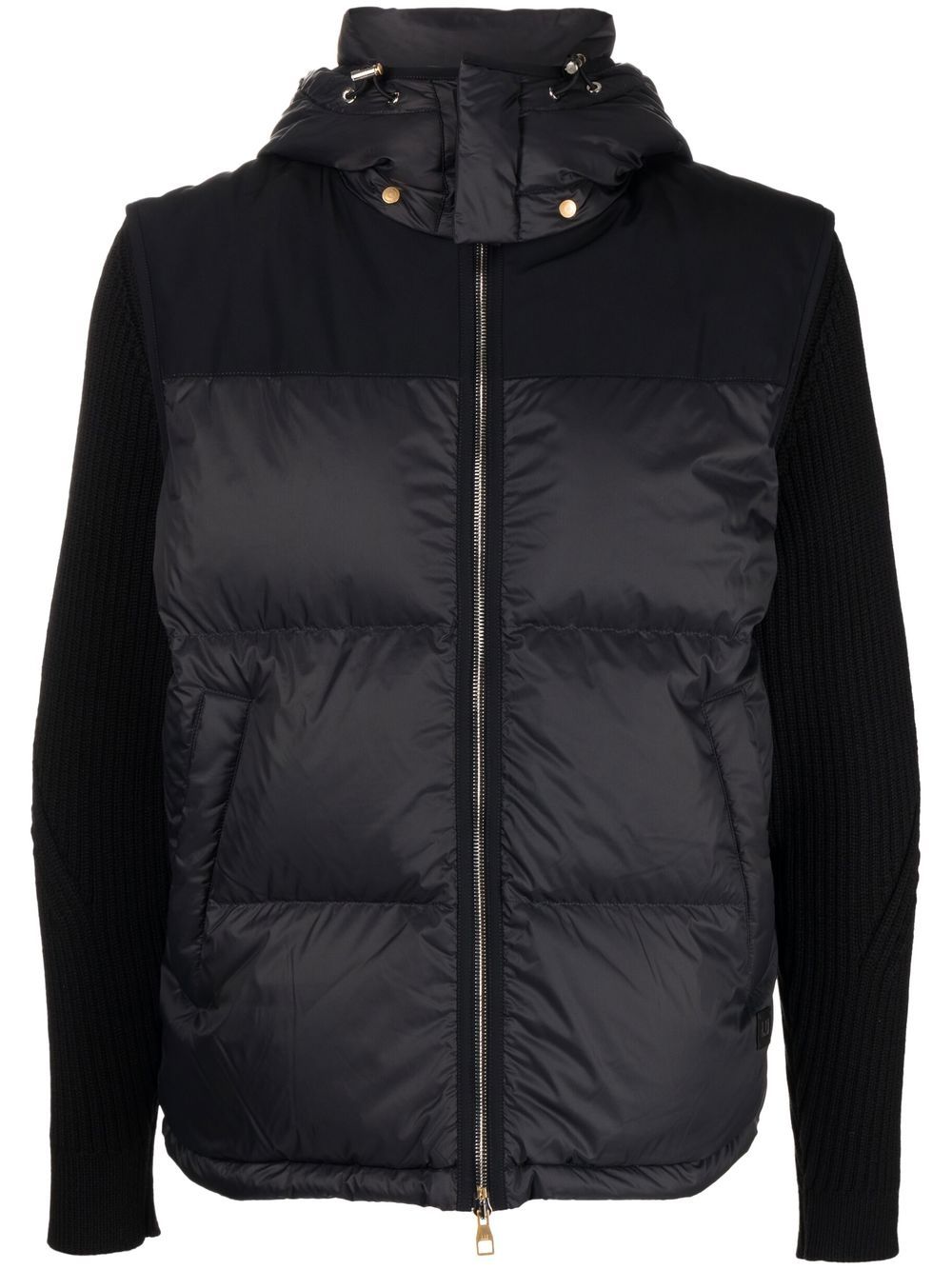 Zip-up padded coat - Black