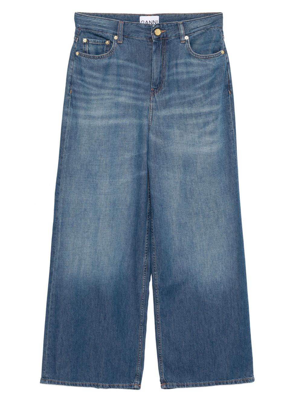 GANNI wide-leg jeans - Blue