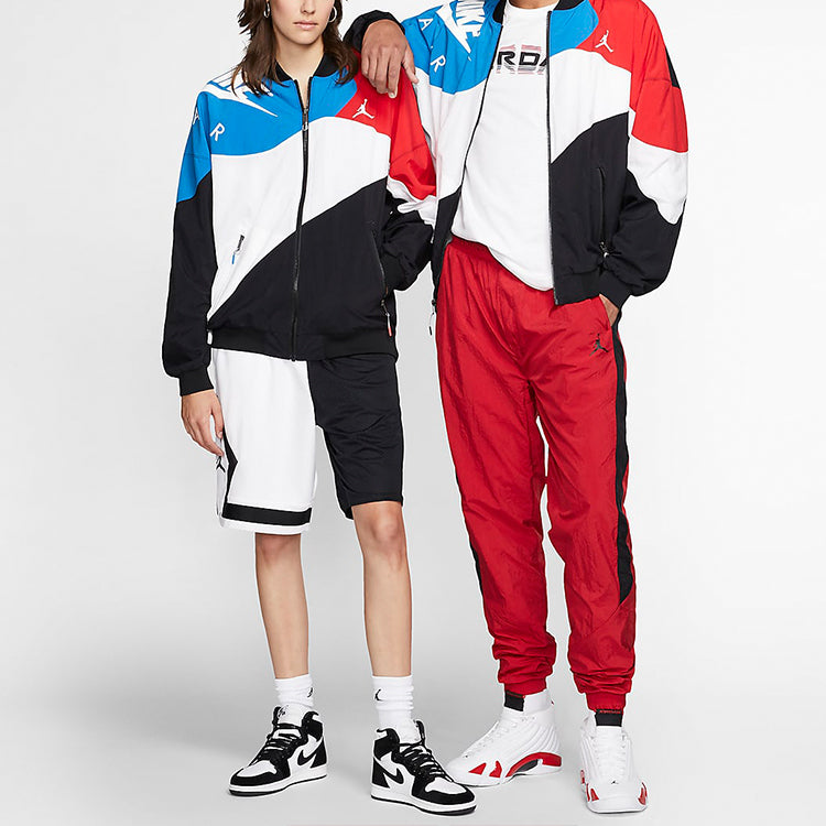 Legacy aj4 lightweight logo Printing Sports Splicing Jacket 'Usa'