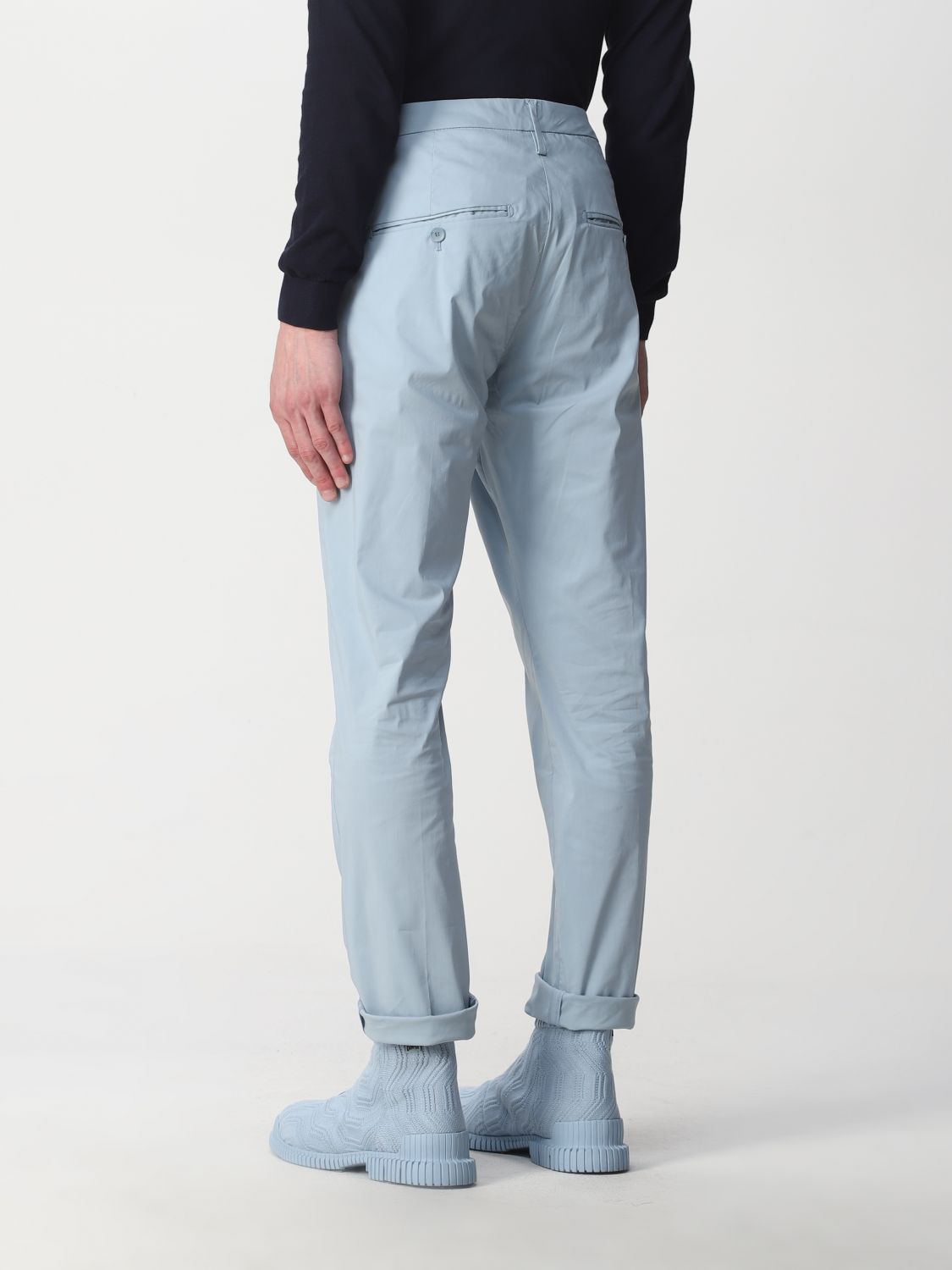 Trousers in cotton blend