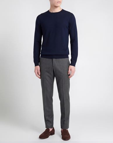 Man Sweater Midnight blue Size 38 Cotton