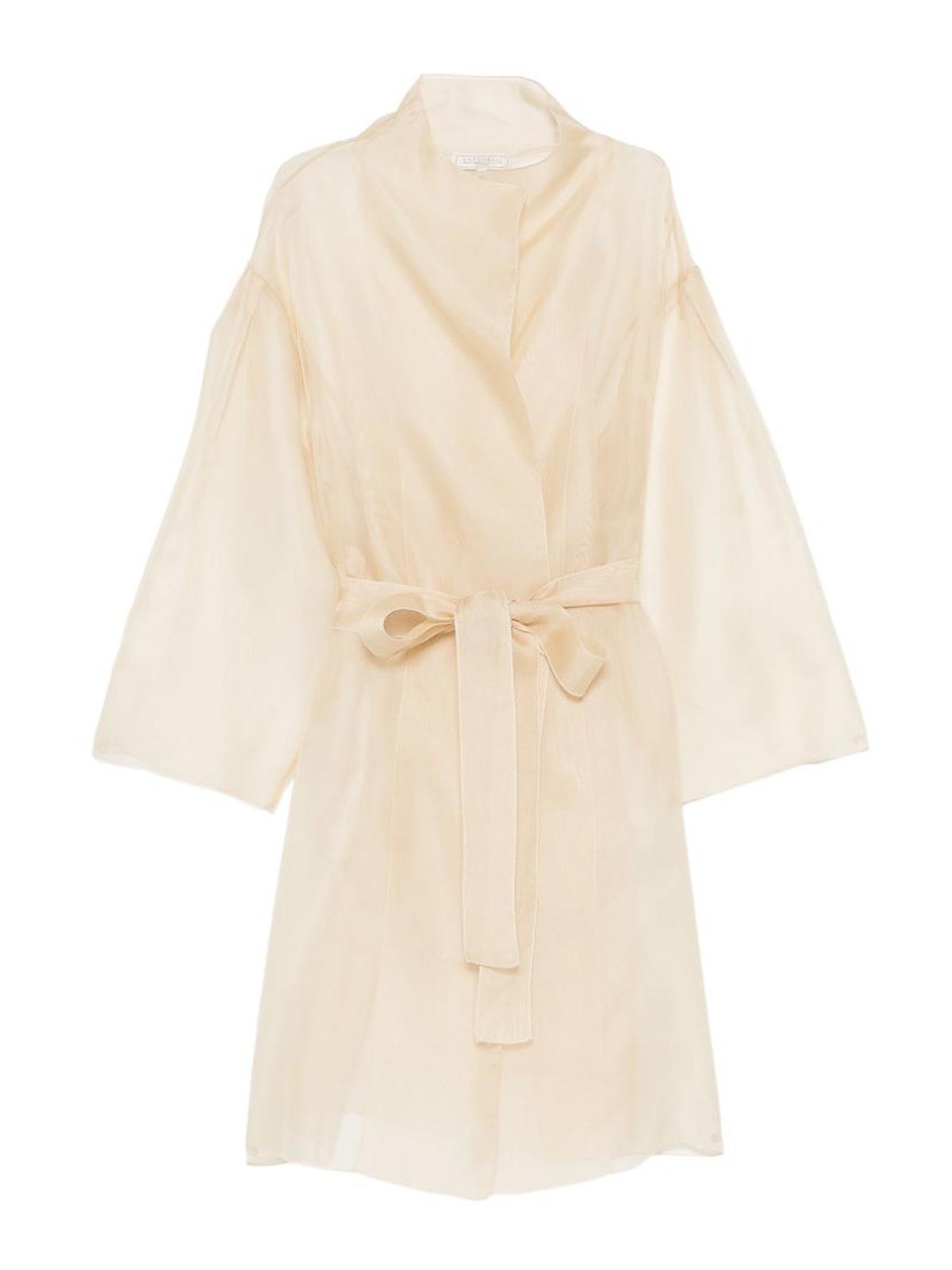 Semi-sheer gustav jacket with waist belt