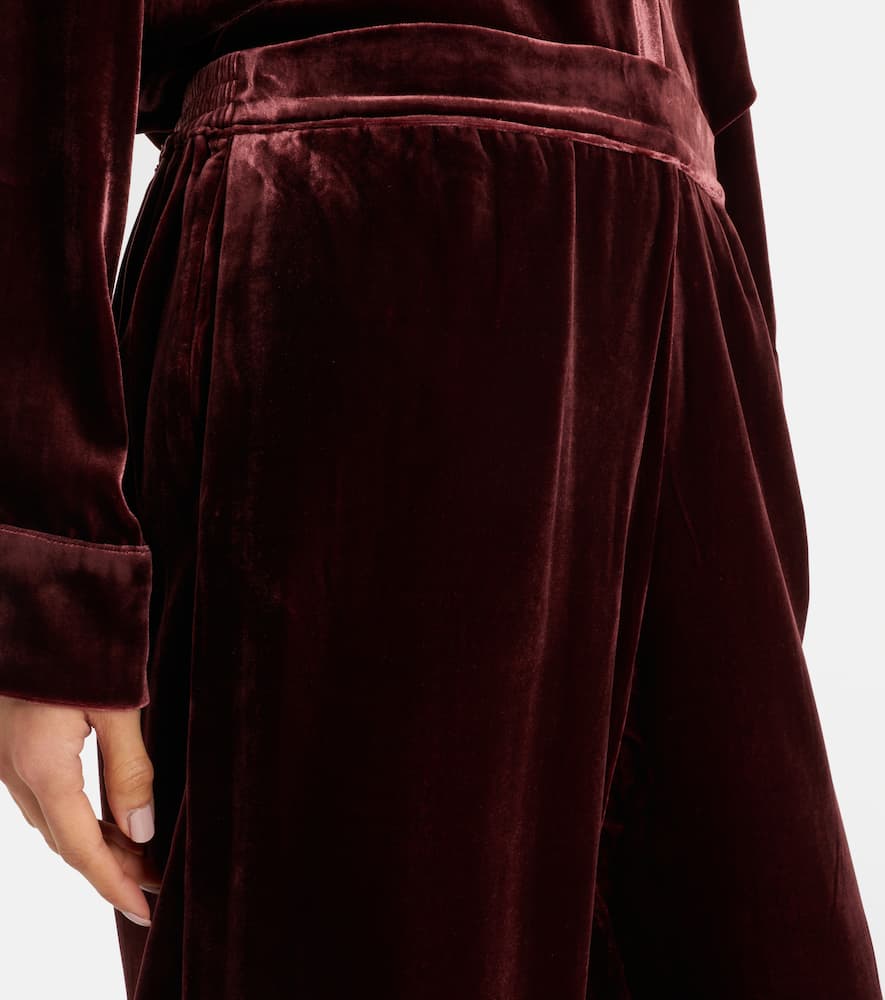 London velvet pajama pants