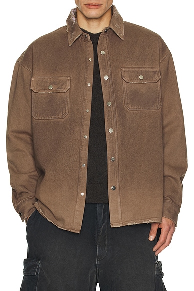 Rélyk Big Willy Shirt in Walnut - Brown. S also in L, XL/1X, XXL/2X