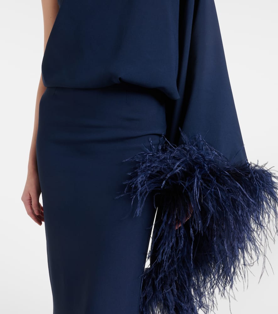 Feathered Eternity maxi dress
