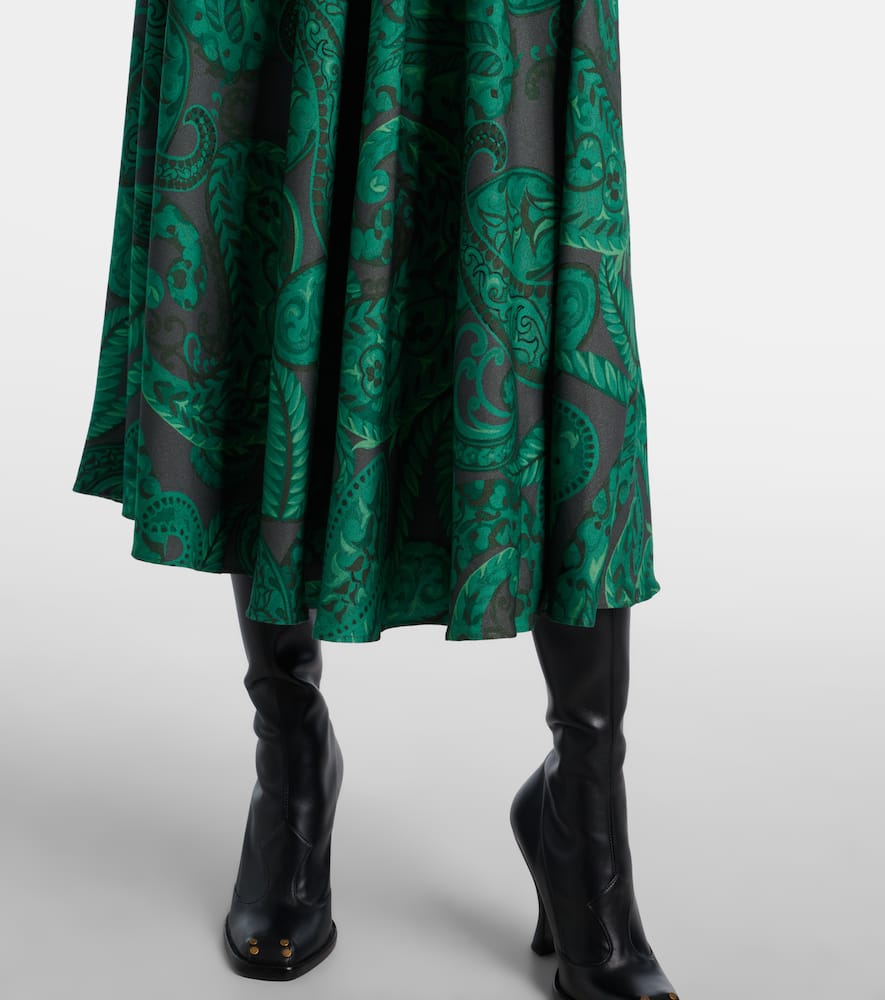Belted midi dress