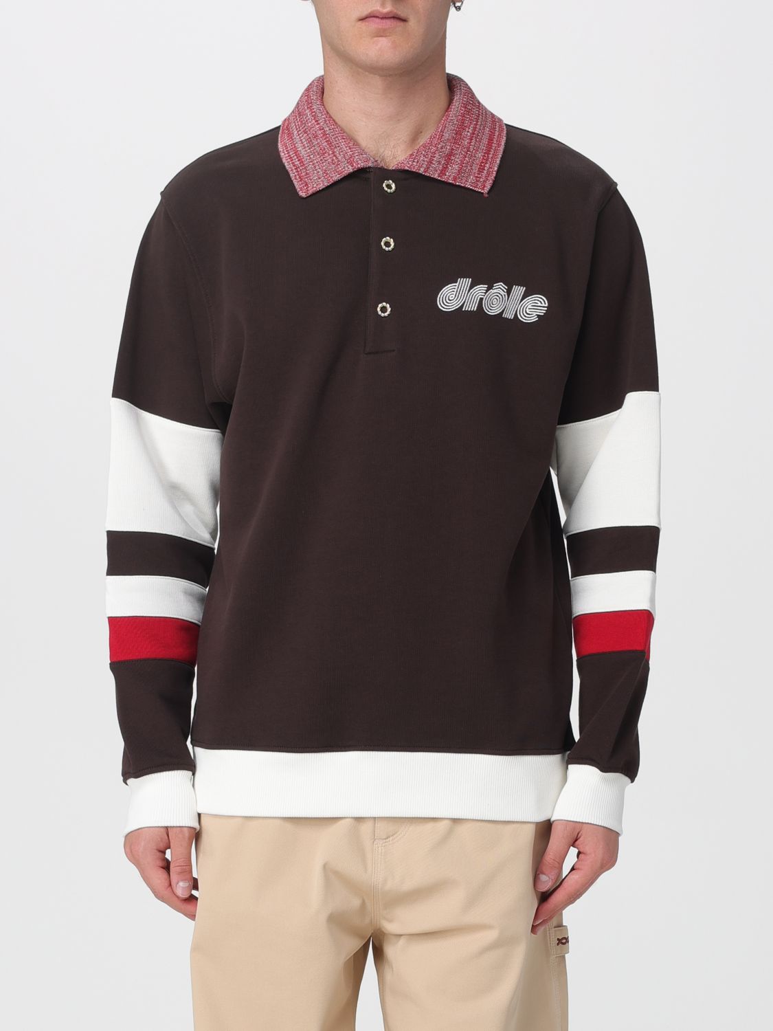 Sweatshirt DRÔLE DE MONSIEUR Men color Brown