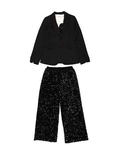 L:ú L:ú By Miss Grant Kid Girl Suit Black Size 14 Polyester, Recycled polyester, Elastane