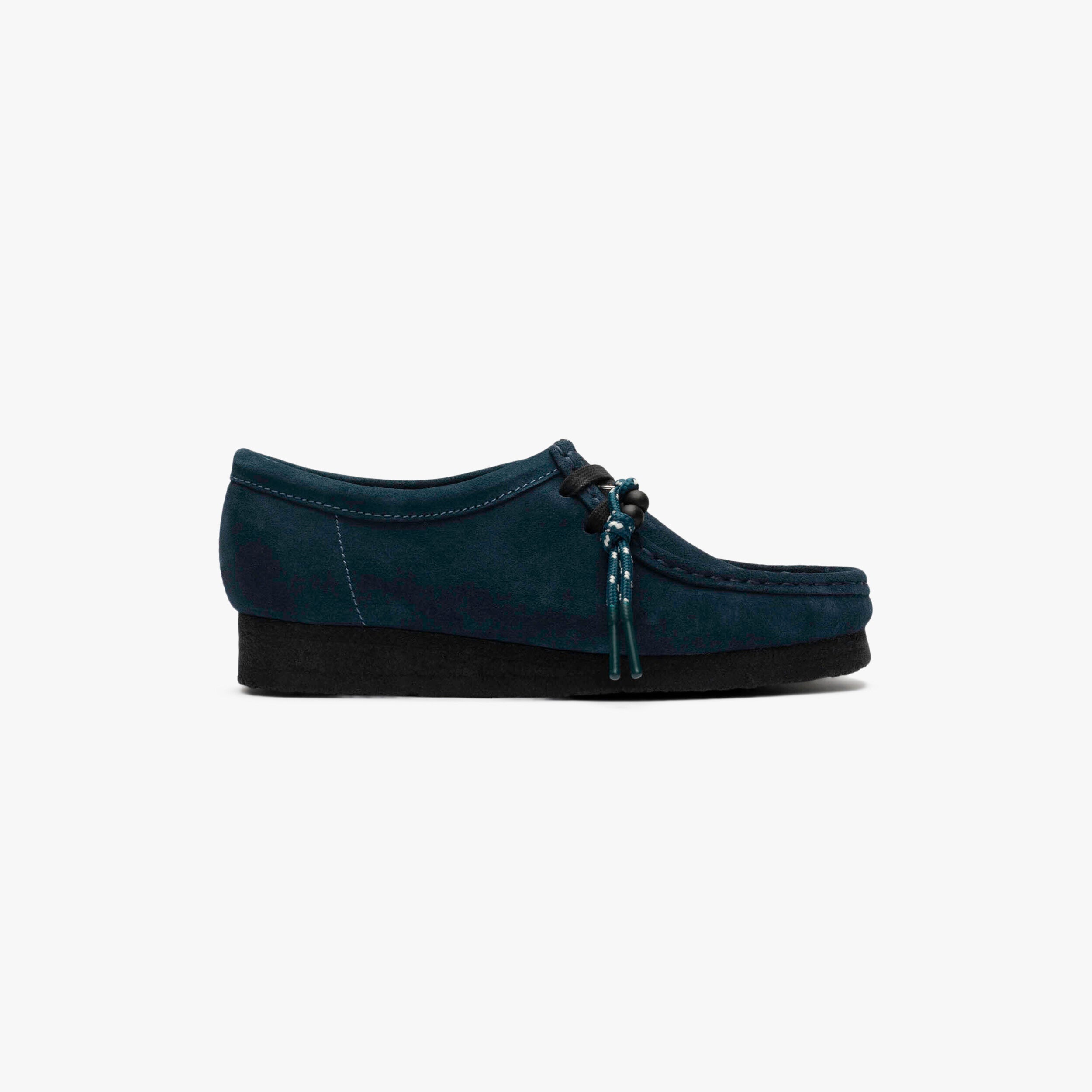 Clarks Women's Wallabee - Deep Blue Suede - unisex