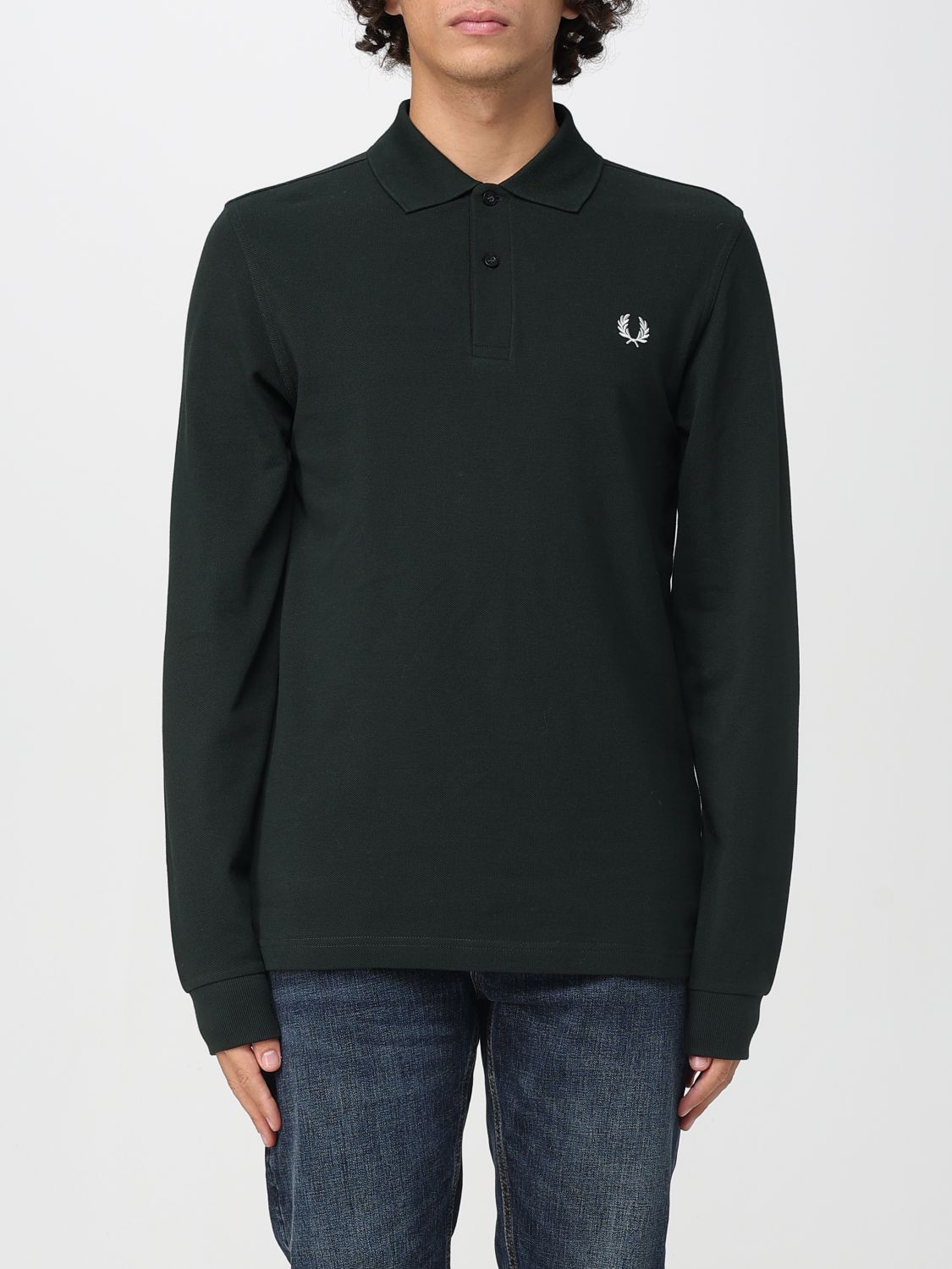 Polo Shirt Men color Green