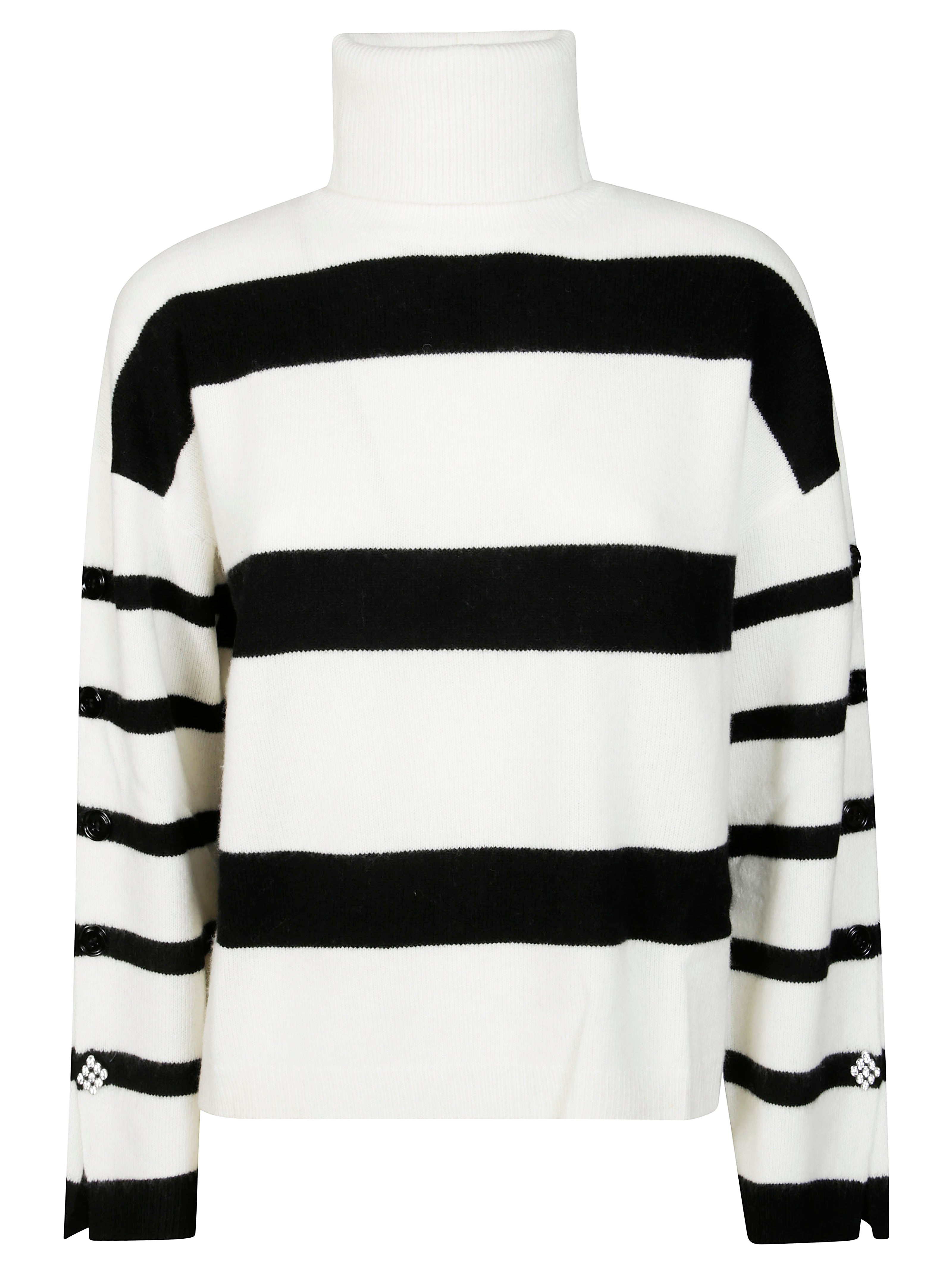 Striped Turtleneck Sweater for Women