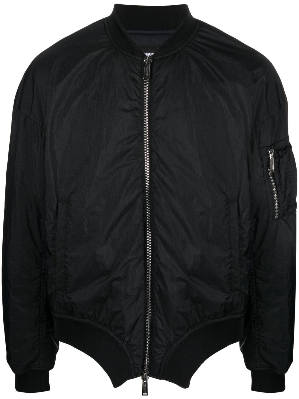 Logo-print bomber jacket - Black