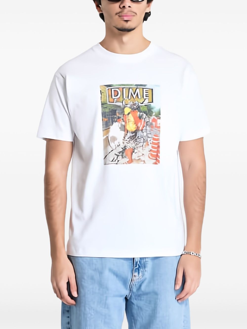 Dime Pothole T-Shirt - White