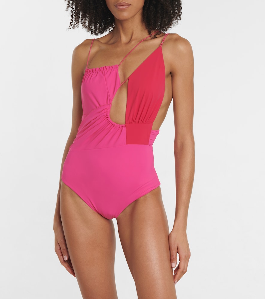 Exclusive to Mytheresa - Cutout asymmetric swimsuit