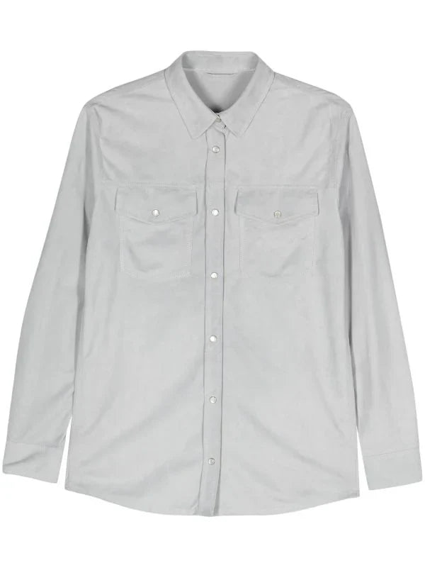 Suede Shirt — Grey