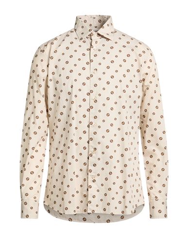 By Slowear Man Shirt Beige Size 15 Cotton