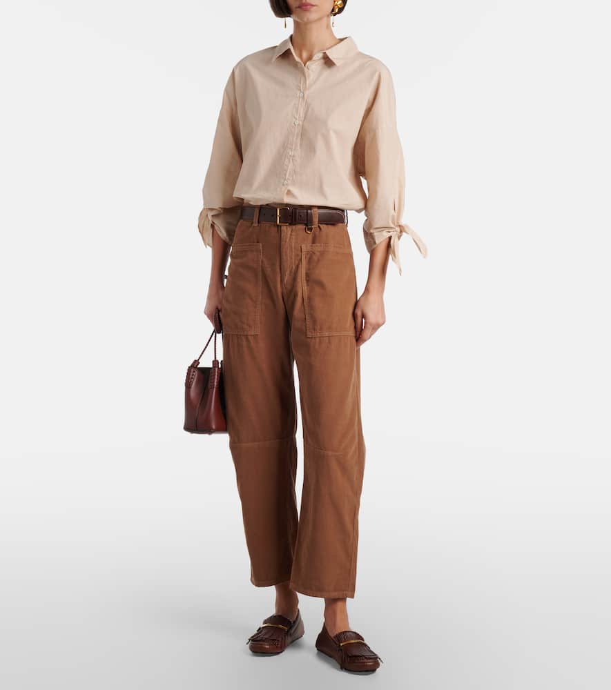 Sue cotton straight pants
