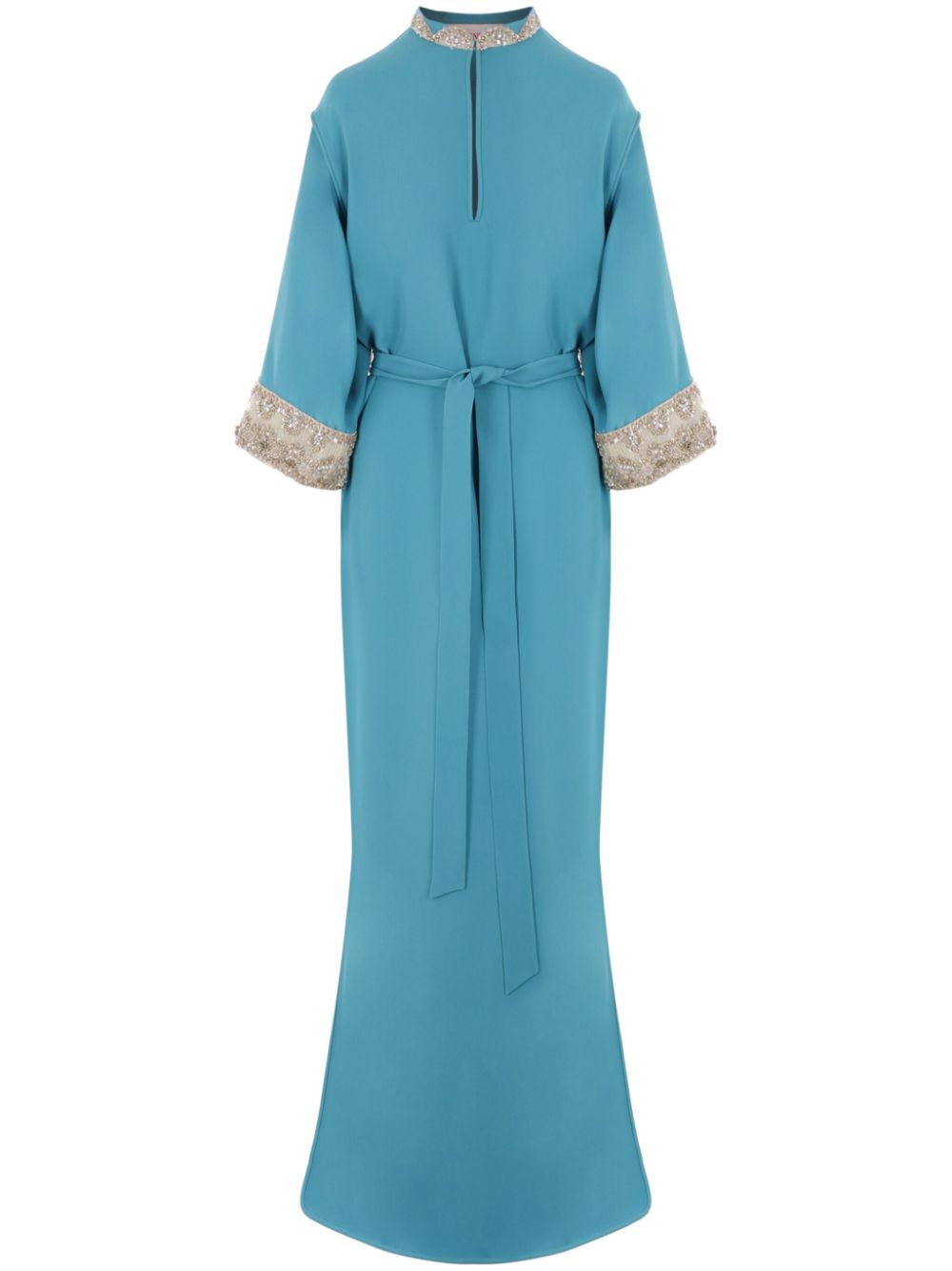 Belted maxi dress - Blue