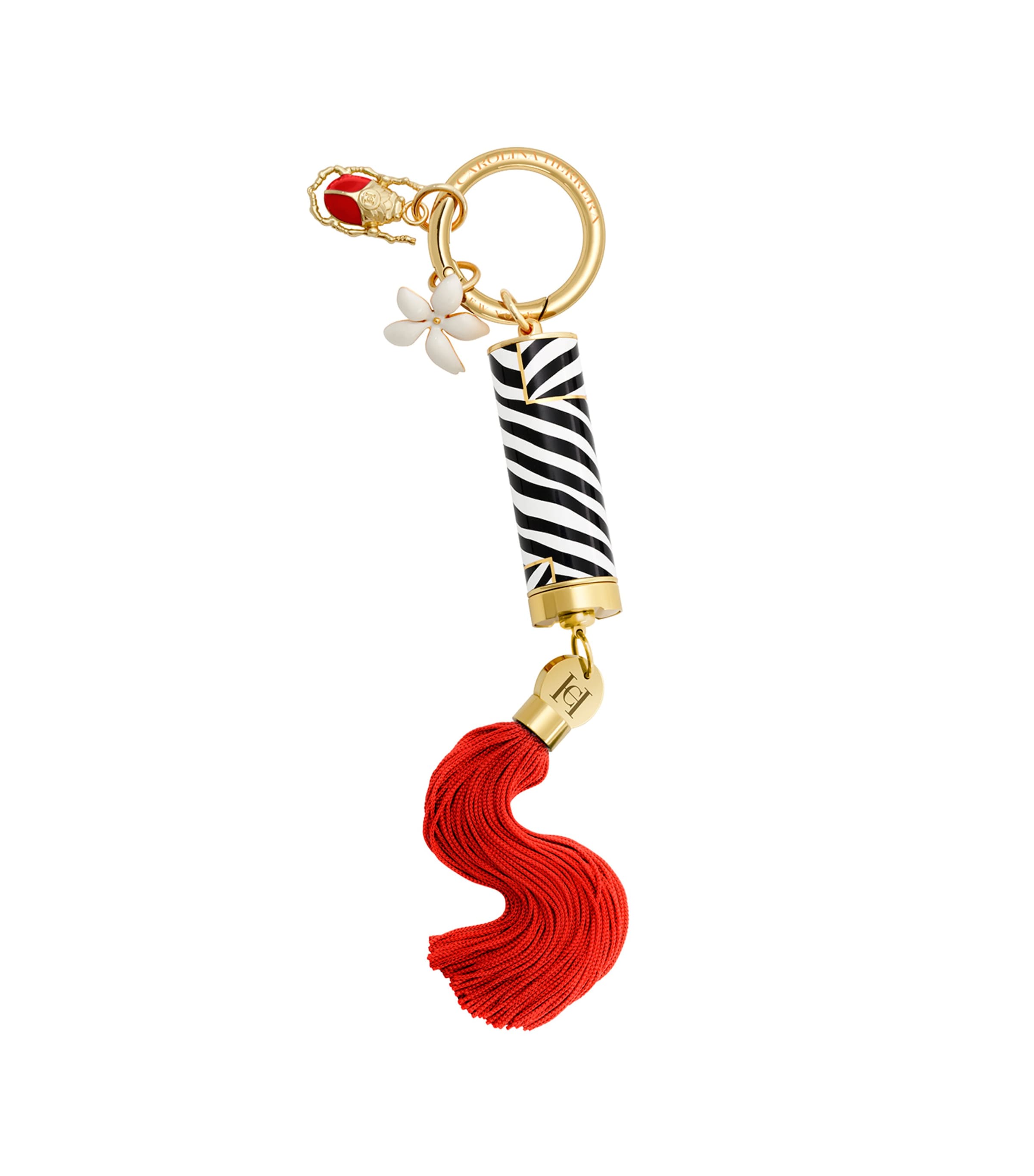Herrera Lipstick Case Tassel Charm
