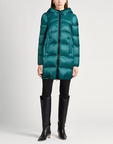 Woman Puffer Deep teal Size 8 Polyester