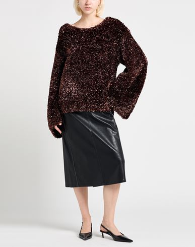Woman Sweater Bronze Size XS Virgin Wool, Metallic fiber, Polyamide